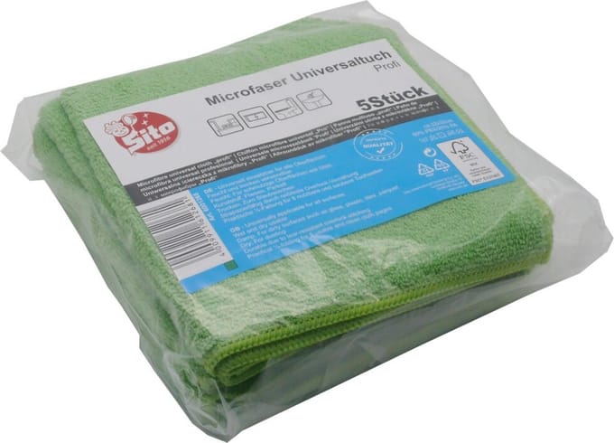 Microvezeldoekjes profi groen 5 stuks - 32x32cm.