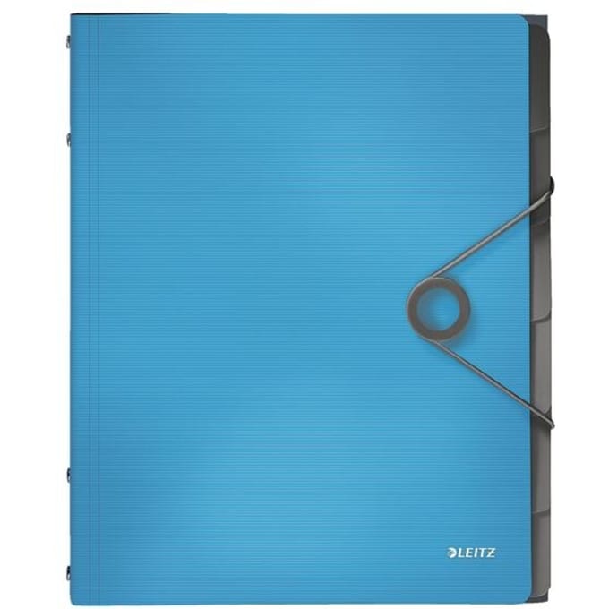 LEITZ® documentenmap Solid, A4, 3 flappen, 6 vakken, PP, lichtblauw