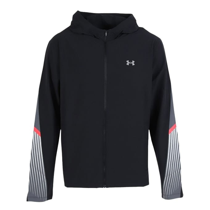 Under Armour Velociti Storm Hooded Hardloopjas Heren-Zwart,Grijs