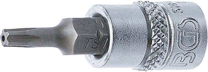 BGS Dopsleutelbit - 1/4 - TS-profiel (voor Torx-plus) met boring TS15