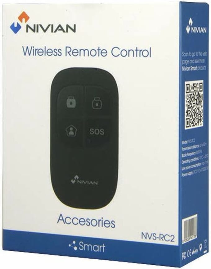 Nivian NVS-RC2 alarmsysteem afstandsbediening