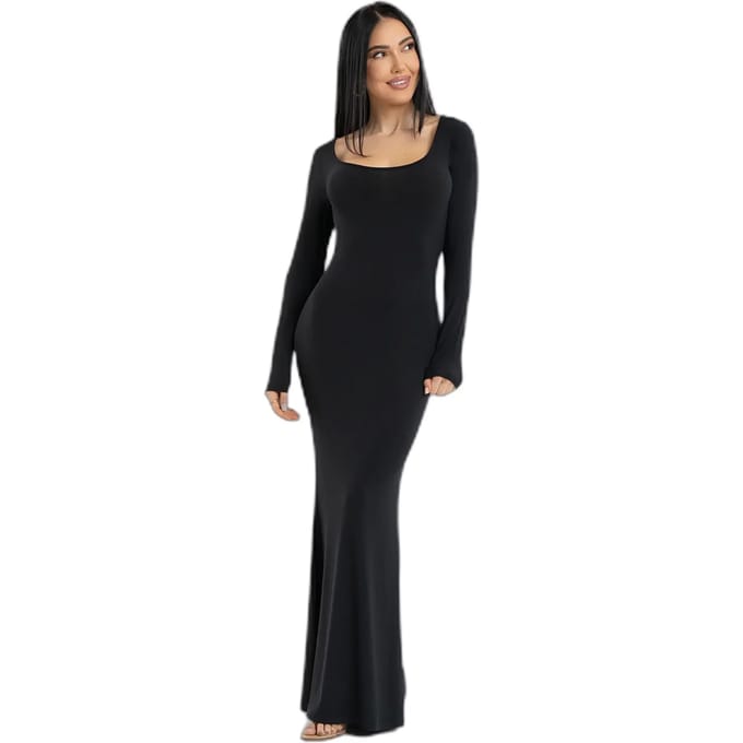Damesjurk met lange mouwen Gym Glamour Flexi Maxi