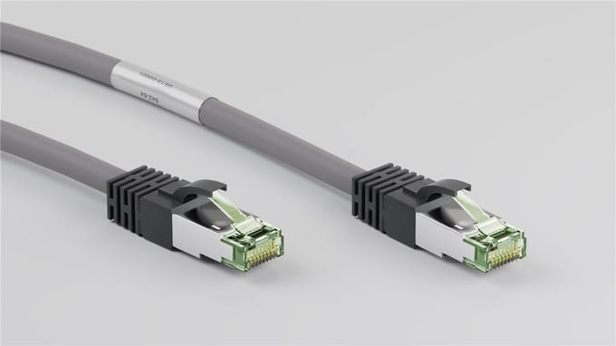 Danicom Cat8 S/FTP (PIMF) patchkabel - 0,25 meter grijs - netwerkkabel - internetkabel - UTP kabel - RJ45 - 10000 mbit/s