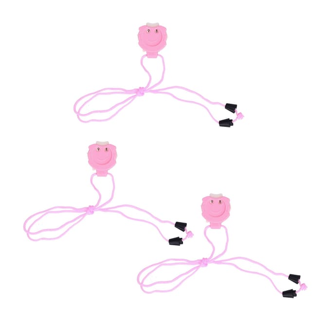 3 stuks Breisteek Teller Klein Draagbaar Mini Verbeter Breiefficiëntie Schattige Roze Steek pink
