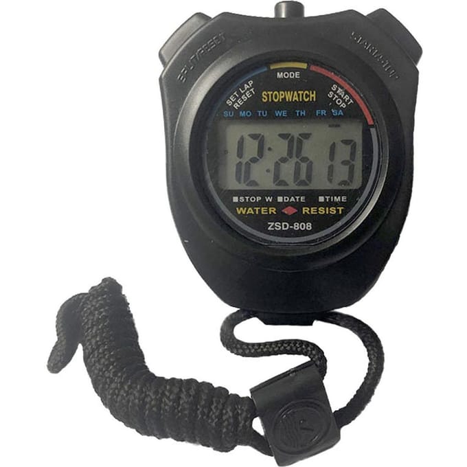 Timer Stopwatch Professioneel 0,01 Seconde Timing Waterdicht Digitaal Sport Stopwatch voor Zwemmen black