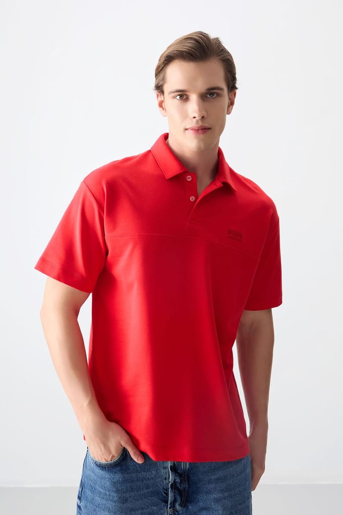 Oversized Polokraag T-shirt