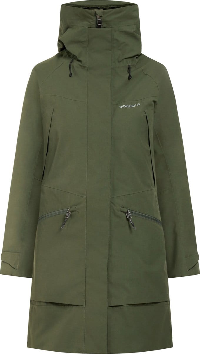 Didriksons ILMA WNS PARKA 8 Dames Outdoorjas - Deep Green