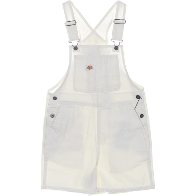 Duck Canvas Bib Short voor dames, Stone Washed Cloud tuinbroek