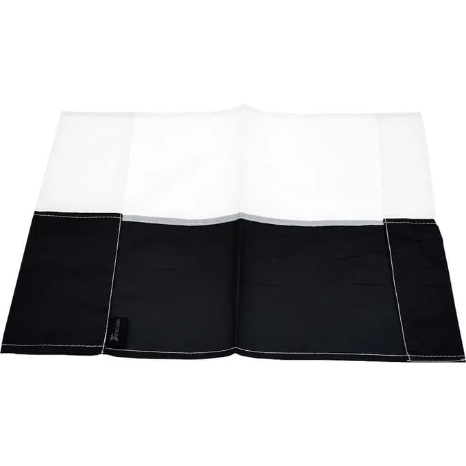 Precision Cornervlag 43 X 38 Cm Polyester Zwart/wit