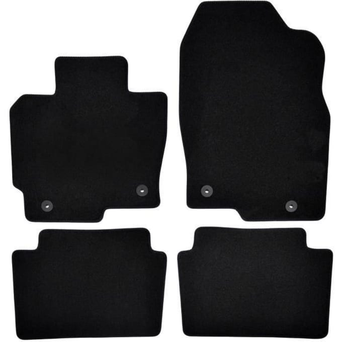 Tapis de sol - Mazda - CX5 - Noir - 4 pièces - Antidérapant et imperméable