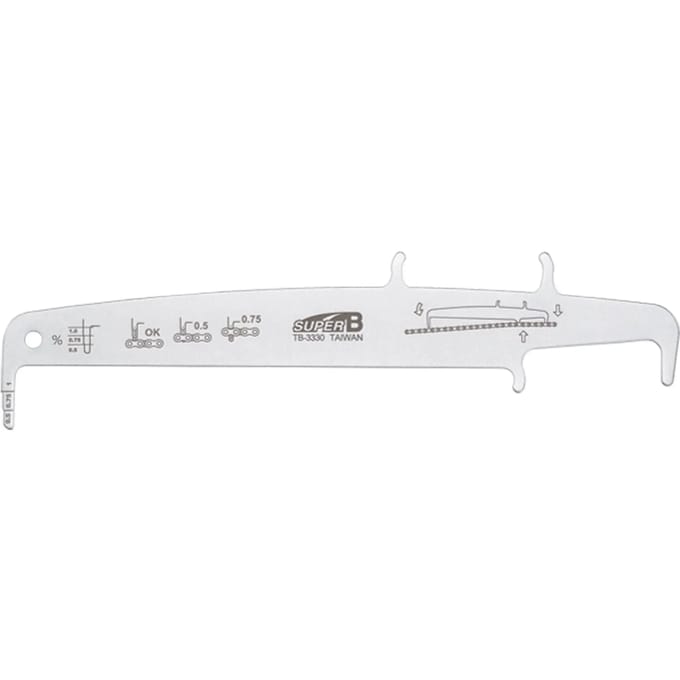 Ketting slijtage-indicator met haak Super B TB-3330
