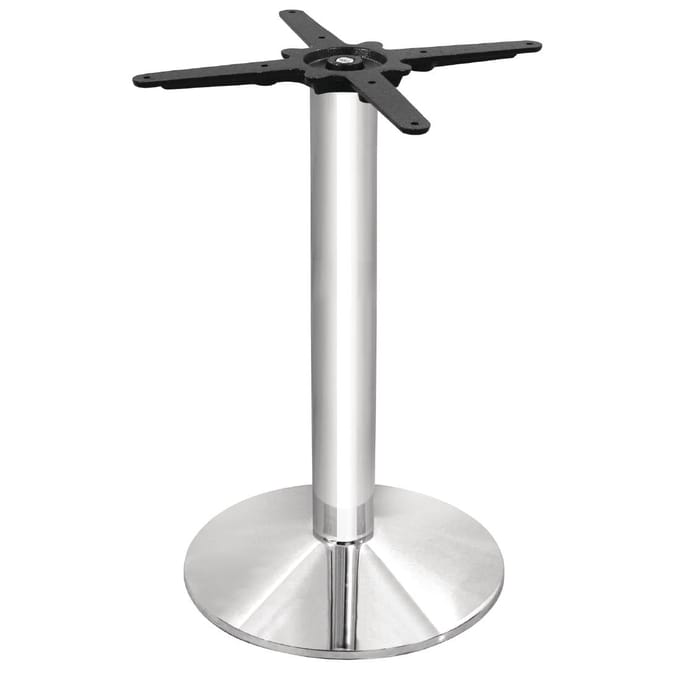 Bolero verchroomde tafelvoet rond 72x43cm