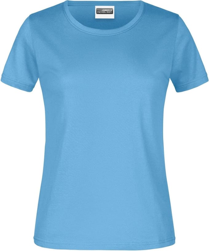 James And Nicholson Dames/dames Ronde Hals Basic T-Shirt (Hemelsblauw)
