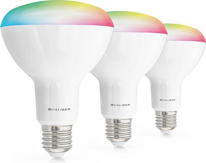 Caliber HBT-BR30-3PACK - 3 slimme lampen (E27) - RGB en Wit - Bluetooth Mesh