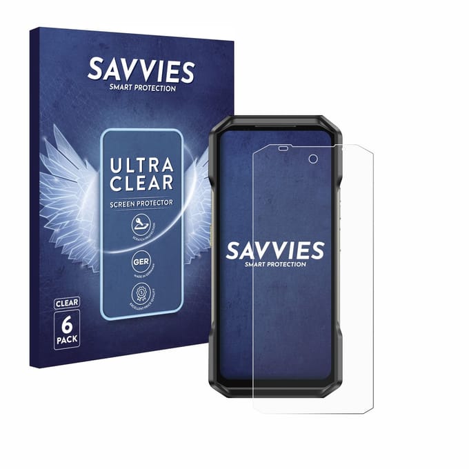 Savvies - Screenprotector voor Ulefone Armor 27 - Folie Beschermfolie transparant 6 Stuks
