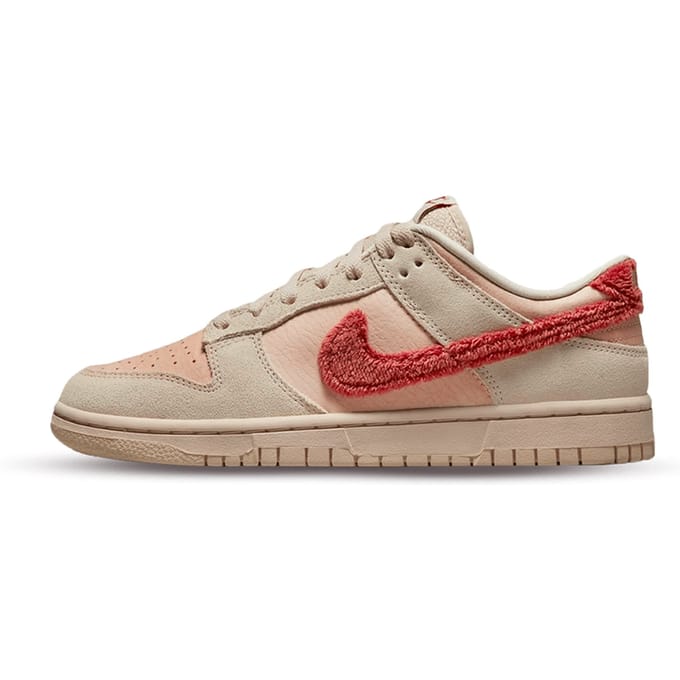 Nike Dunk Low Terry Swoosh Dames Sneakers Pink Shimmer Sanddrift DZ4706-200 41