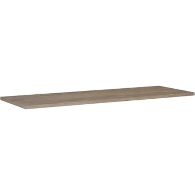 Elita Wastafelblad - Mdf - Pvc - Natuurlijk Eiken - 143,8x46,4cm