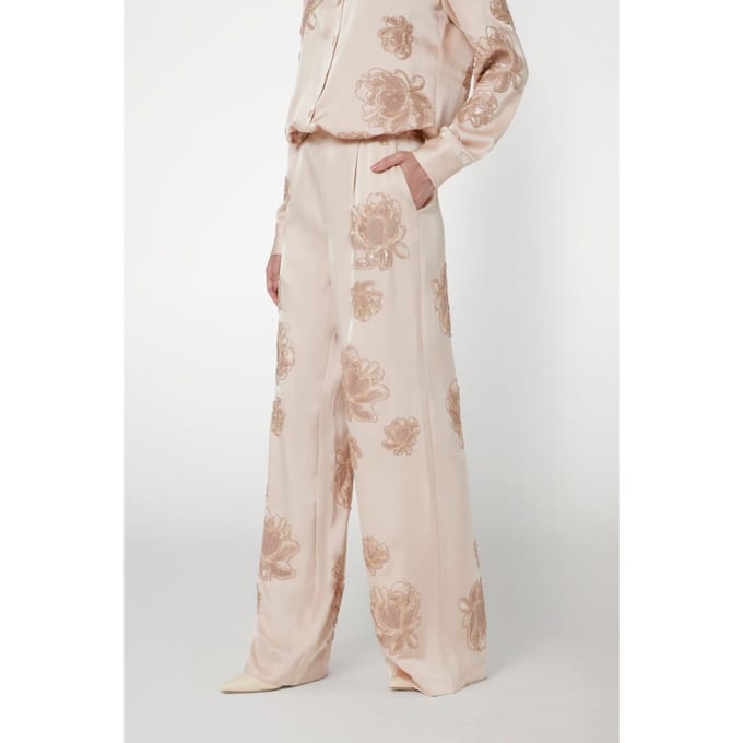 GUESS Marciano By  Gwen Embro Pant Calm Sands Multi Taglia: 40 | Pantaloni da completo Outlet | Donna | Marrone