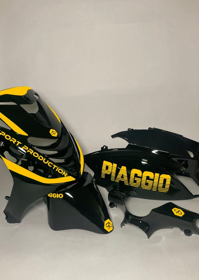 Piaggio Zip Stickerset - Piaggio - Geel