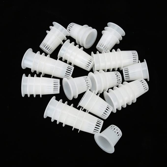 50 Stuks Hydroponics Plantmand Zonder Aarde Teelt Bloemenplant Kweekgaasmand Wit wit