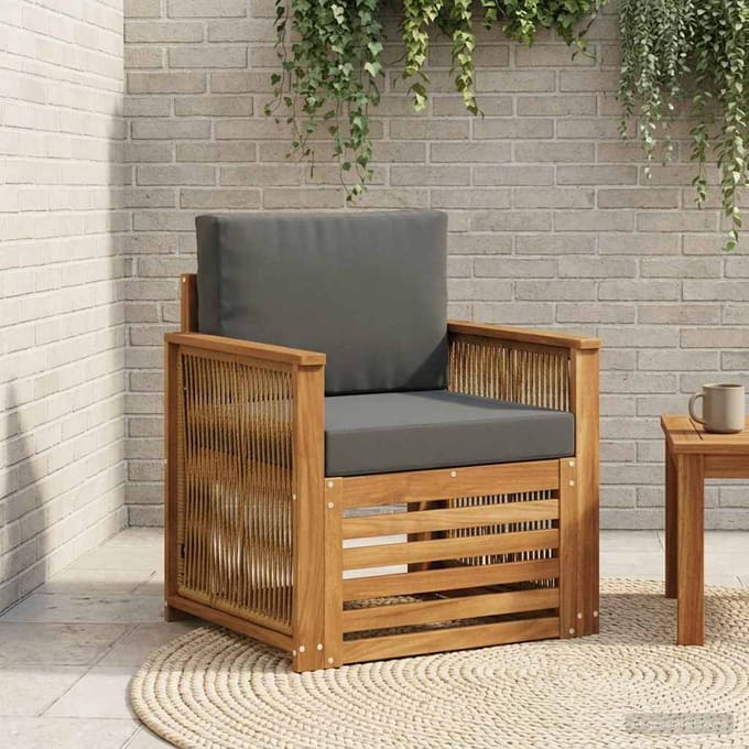 vidaXL - Buiten - Midden - Sofa - Naturel