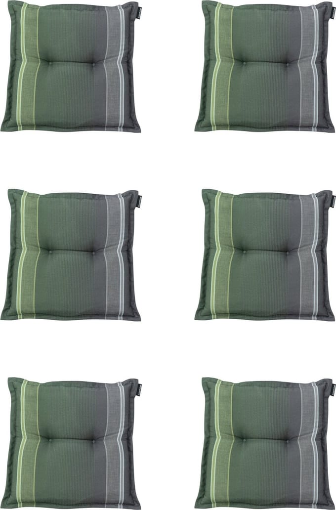 Madison - Zitkussen - Universeel - 6st - 50x50cm - Stef Green - Groen