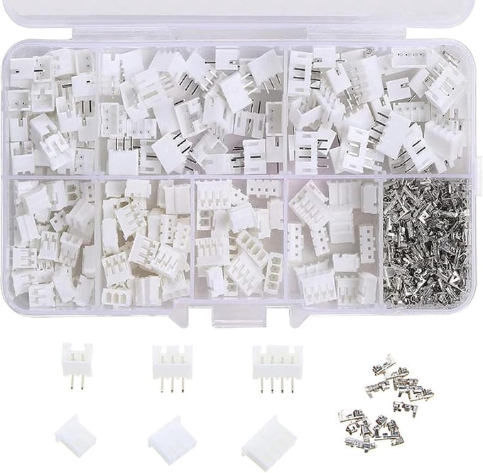 Plug Kit - PH Connector - 2.0 Plug Kit - 2/3/4 Pin Housing Adapter - Male and Female Adapter - Housing Plug Adapter - 450 Pieces Cable Plug Adapter