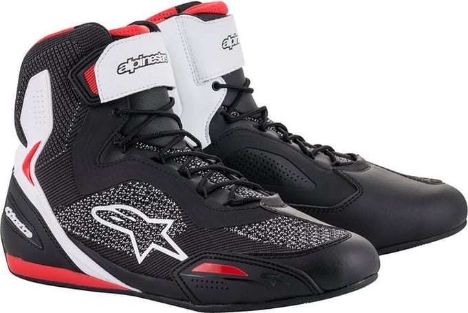 Alpinestars Faster-3 Rideknit Zwart Wit Rood - Laars