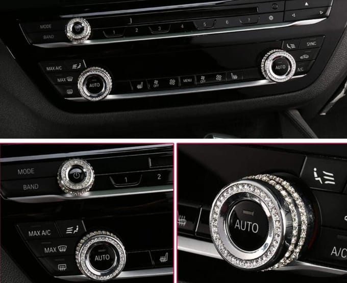 Glanzende Strass Kristal Auto Interieur Decoratie Covers Geschikt voor X5 X6 Modellen (2011-2017)