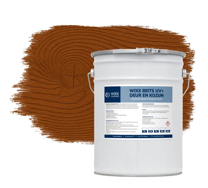 Wixx Deur en Kozijn Beits UV+ - 10L - Donker Eiken