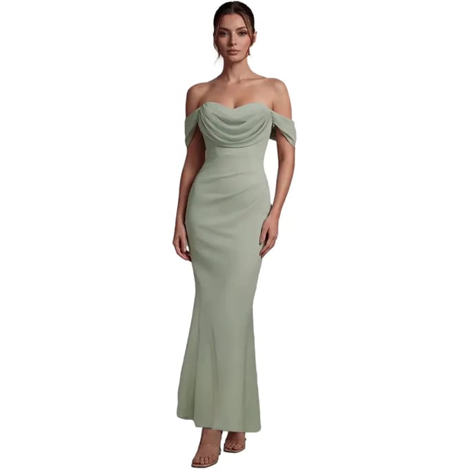 Vrouwen chiffon jurk Goddiva Maxi