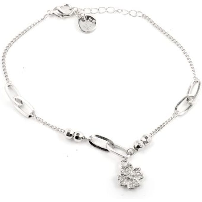 Luxenter Rhodium Plated Briljant Zirkonia Armband - Wilya