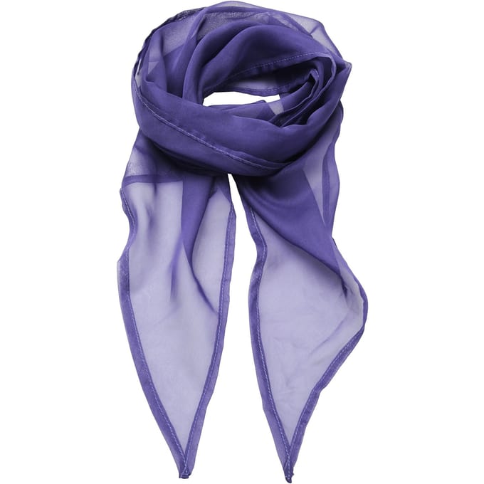 Premier Dames/vrouwenwerk Chiffon Formele Sjaal (Paars)