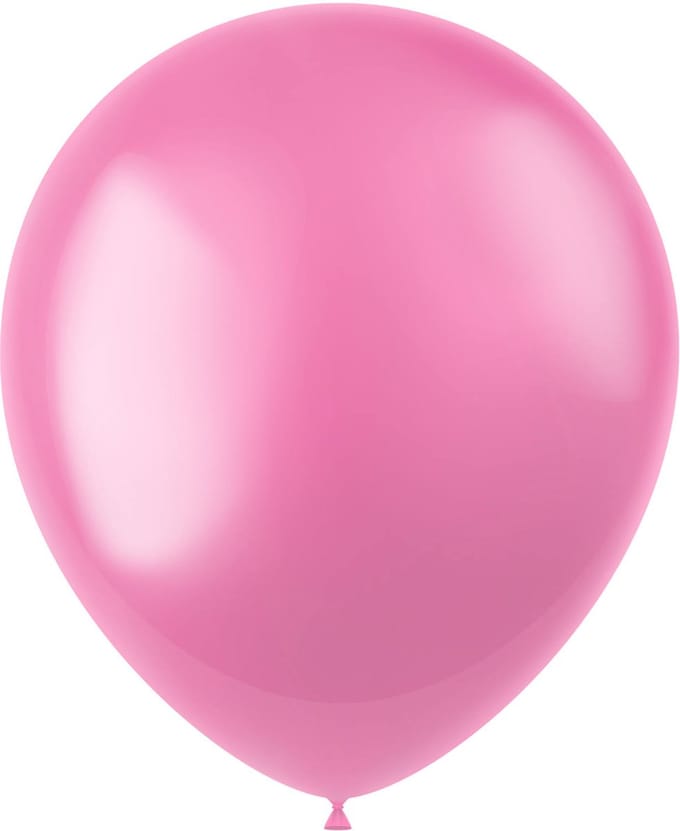 Ballonnen Radiant Bubblegum Pink Metallic 33cm - 100 stuks