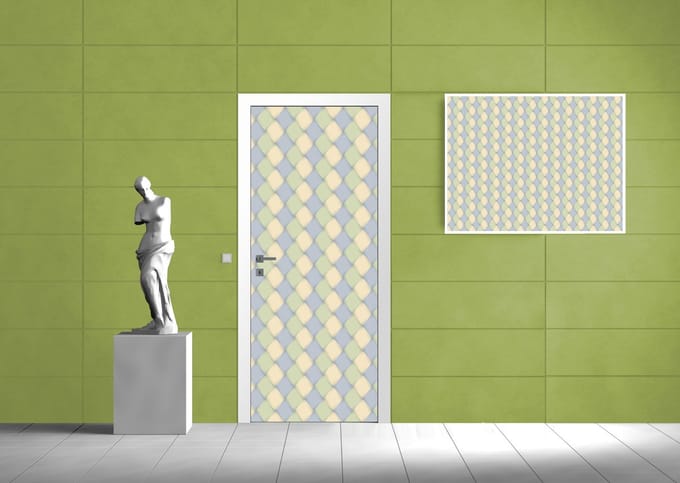 Modern Abstract Diamond Photo Wallcovering