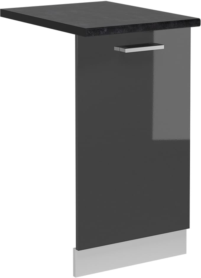 Vicco R-Line Vaatwasserfrontpaneel – 45 cm, WB Antraciet Antraciet Hoogglans
