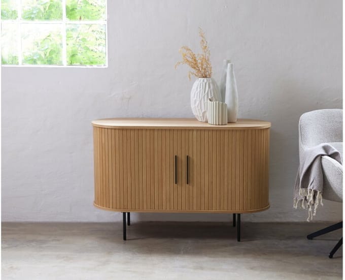 Giga Living Dressoir Nola - Naturel Eikenhout - 120x45x76cm