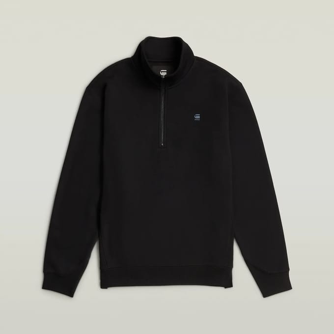 G-STAR Premium core half zip r sw l\s Heren Trui - dk black