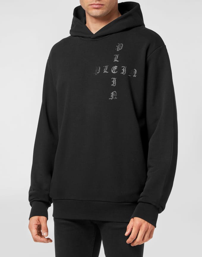 Sweatshirt Met Capuchon Gothic Plein