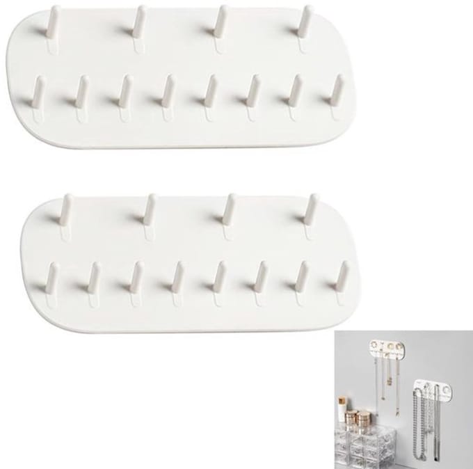 Dailygoody - Halskettinghangers - Sieradenhouder - Wandmontage - Wit