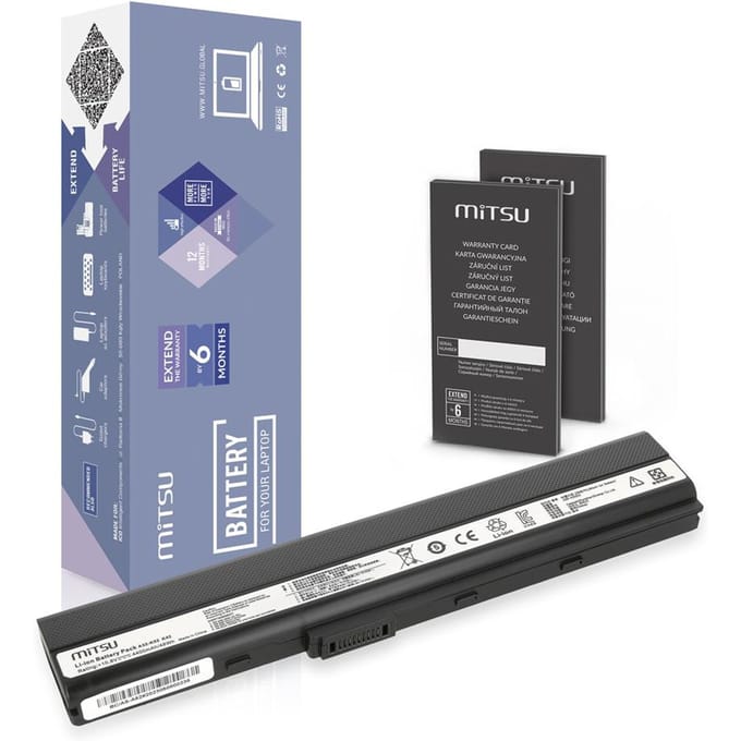 Mitsu Serie - Laptopbatterij - Asus A52 A52F K52 K52F K52J - Hoge Capaciteit