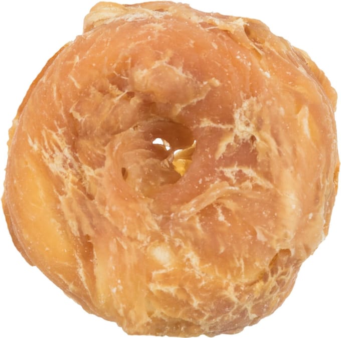 Eigen merk - 20 donuts - 5 cm - snack voor de hond - runderhuid in een jasje van kippenvlees - 20 stuks -