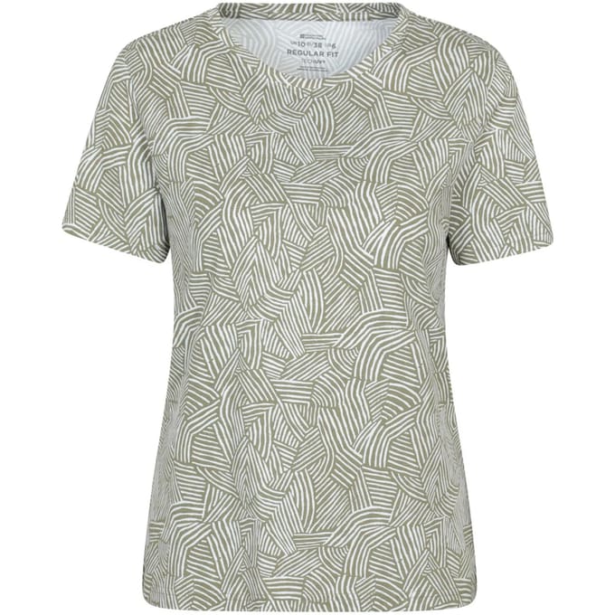 Mountain Warehouse Dames/Dames T-shirt met patroon (Kaki Groen)