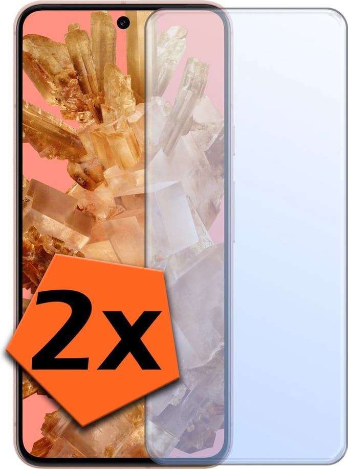 Screenprotector - 2 Stuks - Geschikt voor Google Pixel 8 - Extra Sterk - Gehard Glas - Beschermglas - Tempered Glass - Screen Protector
