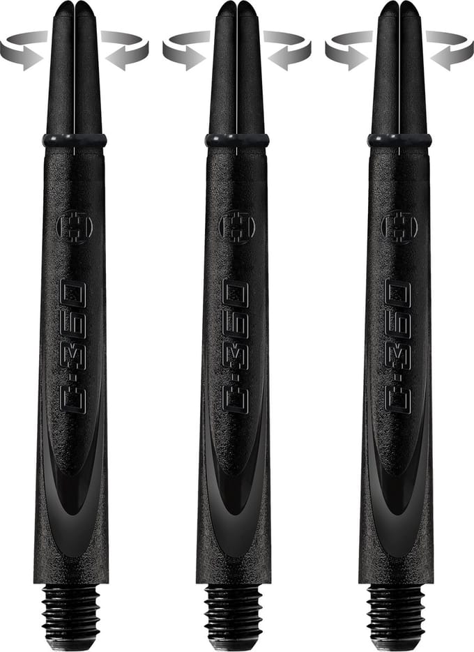 Harrows Carbon 360 Shafts Black - Dart Shafts