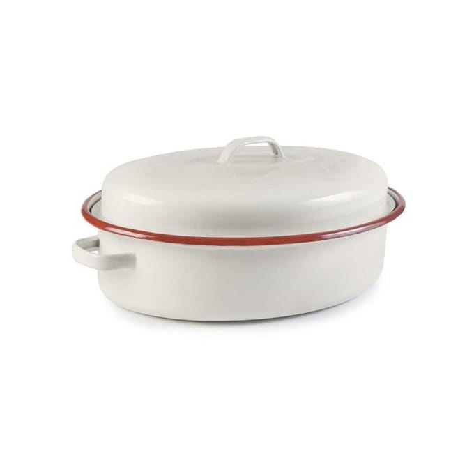 Casserole - IBILI 907634 - Oval Cocotte - Acier Bordeaux - 36 x 27 x 13 cm