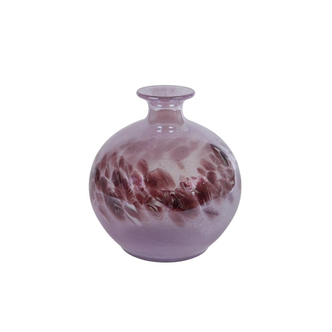 Vaas Orla - Glas - Paars - 22x22x23,5 cm