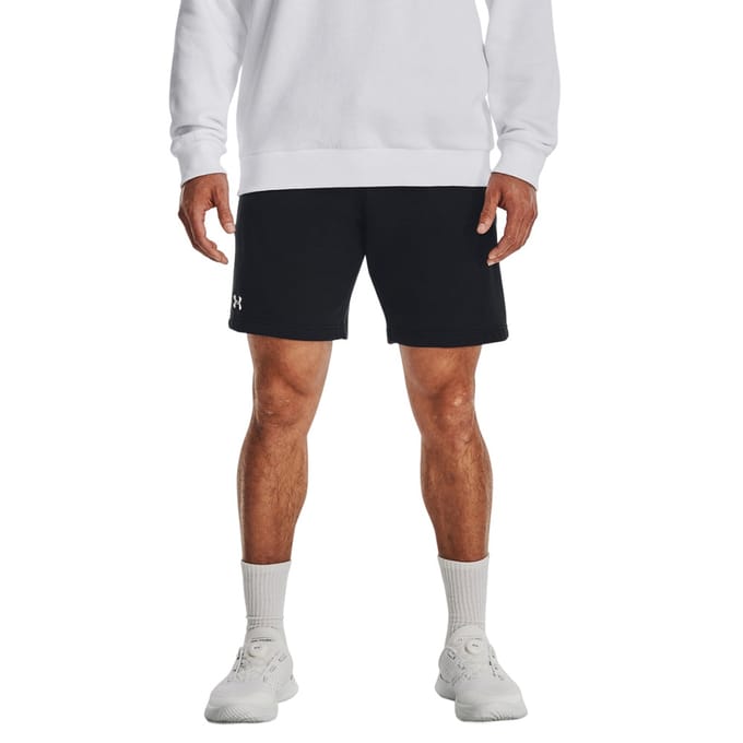 Under Armour Heren Rival Fleece Korte Broek (Zwart/Wit)