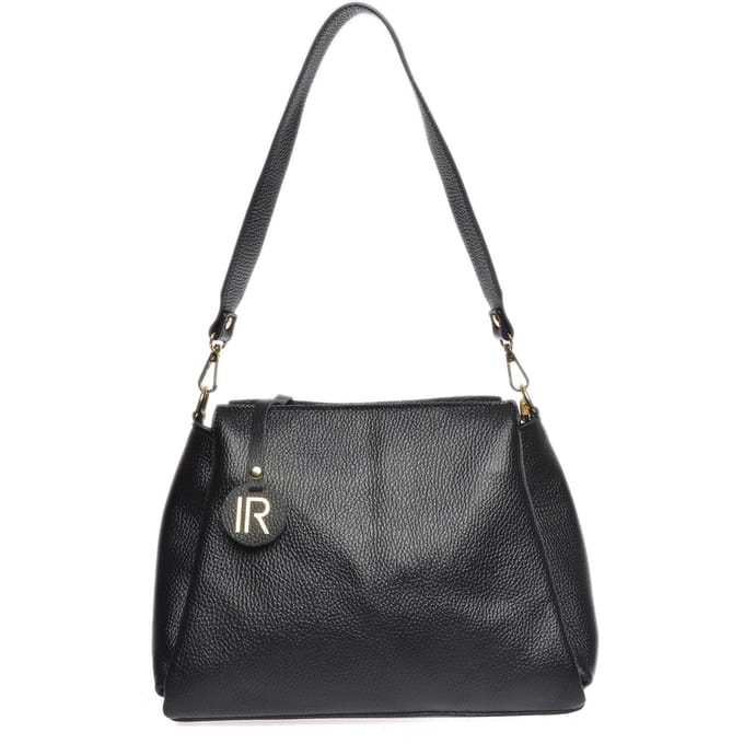 Isabella Rhea Zwart Rundleer Tas