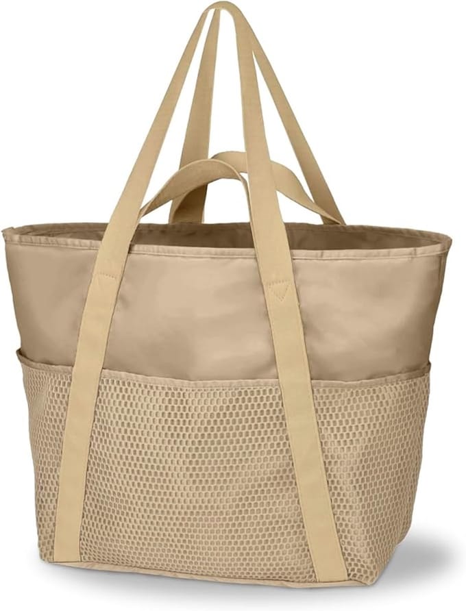 Dames Shopper Groot - Waterdichte Strandtas - Met Ritssluiting - Ideaal voor Strand en Winkelen - ShopVlot